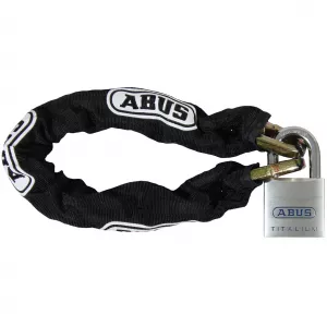 Abus 00770 10KS 2' Maximum Square Chain w/ Sleeve, Padlock Set