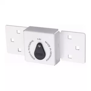 Abus 01486 141/200 C KD Diskus Integral Hasp White with 26/70 Diskus