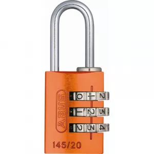 Abus 145/20 C Orange 14522 145 Series 3-Dial Padlock Orange - Carded