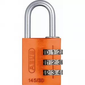 Abus 145/30 C Orange 14532 145 Series 3-Dial Padlock Orange - Carded