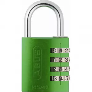 Abus 145/40 C Green 14545 145 Series 4-Dial Padlock Green - Carded