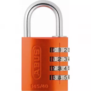 Abus 145/40 C Orange 14542 145 Series 4-Dial Padlock Orange - Carded