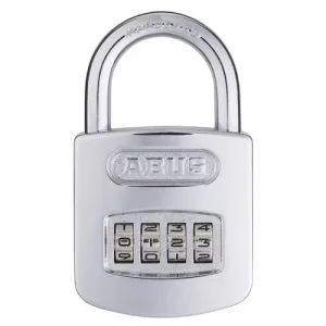 Abus 160/50 C 12811 160 Series Steel/Chrome 4-Dial Padlock - Carded
