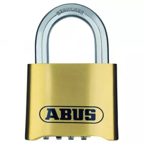 Abus 180IB/50 C 15812 Weatherproof Solid Brass 4-Dial Padlock Carded
