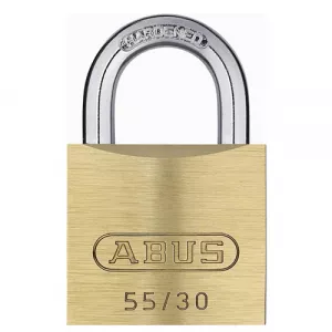 Abus 55/30 B KD 55415 55 Series Solid Brass Padlock Keyed Different