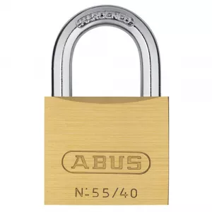 Abus 55/40 B KD 55615 55 Series Solid Brass Padlock Keyed Different
