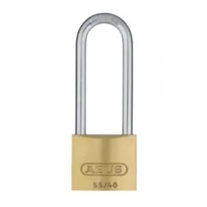 Abus 55/40HB63 B KA 2-7/16" Shackle Solid Brass Padlock, Keyed Alike
