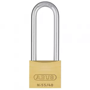 Abus 55HB/40 B KD 55636 55 Series Solid Brass Long Shackle Padlock