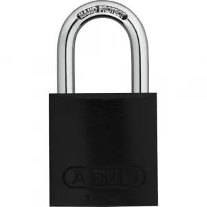 Abus 72/40 B KA Black 1" Shackle Anodized Aluminum Padlock, Black