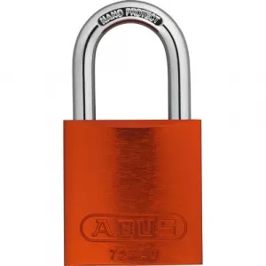 Abus 72/40 B KA Orange 1" Shackle Anodized Aluminum Padlock, Orange