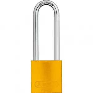Abus 72/40HB75 B KA Yellow 3" Shackle Anodized Aluminum Padlock