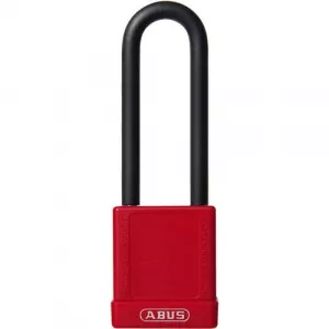 Abus 74/40HB75 B KA Red 3" Shackle Lightweight Aluminum Padlock