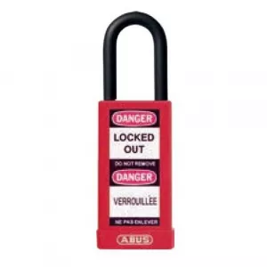 Abus 74LB/40 B KA Red Lightweight Aluminum Padlock, Red
