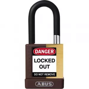 Abus 74M/40 B KA Brown 1-1/2" Shackle Solid Brass Padlock, Brown