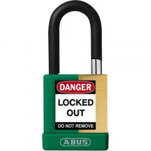 Abus 74M/40 B KA Green 1-1/2" Shackle Solid Brass Padlock, Green