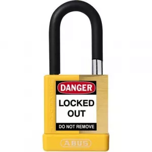 Abus 74M/40 B KA Yellow 1-1/2" Shackle Solid Brass Padlock, Yellow