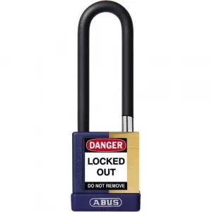 Abus 74M/40HB75 B KA Purple 3" Shackle Solid Brass Padlock, Purple