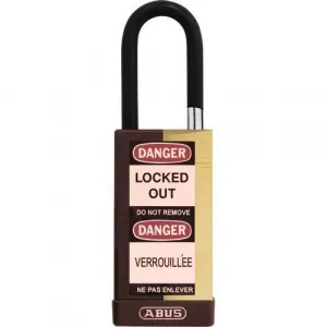 Abus 74MLB/40 B KA Brown Solid Brass Padlock, Keyed Alike, Brown