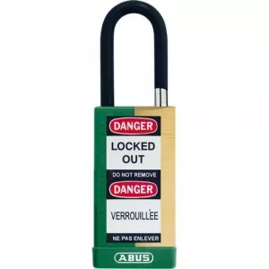 Abus 74MLB/40 B KA Green Solid Brass Padlock, Keyed Alike, Green