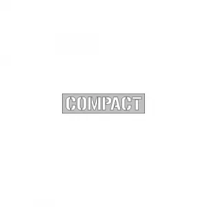 Accuform FMS281 8" Message Stencil with Legend: "Compact"