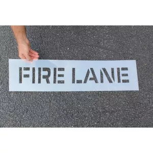 Accuform FMS282 8" Parking Area Message Stencil "Fire Lane"