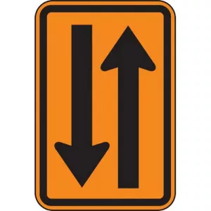 Accuform FRK257DP Rigid Construction Sign "Two Way Traffic"