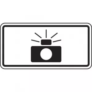 Accuform FRR482RA Intersection Sign "Photo Enforced"