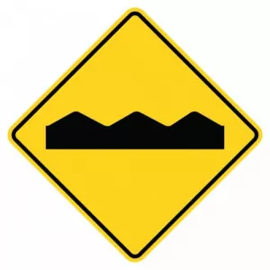 Accuform FRW317HP High Intensity Prismatic Sign "Bumpy Symbol"