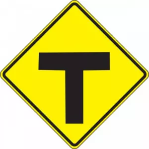 Accuform FRW402RA Sign "T-Intersection Symbol"