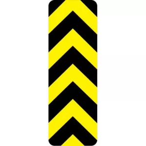 Accuform FRW830HP Yellow/Black Object Marker, Up Direction
