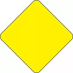 Accuform FRW835RA Engineer-Grade Prismatic Yellow Object Marker