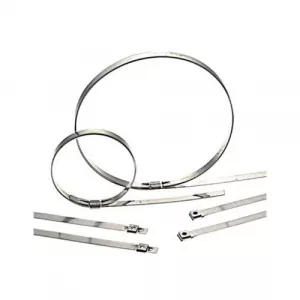 Accuform HFS125 Stainless Strapping Clips for Strapping Band