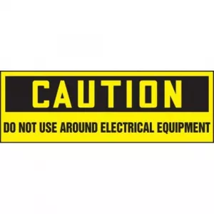Accuform LELC616VSP 2" x 6" Safety Label "Caution - Do Not Use ..."