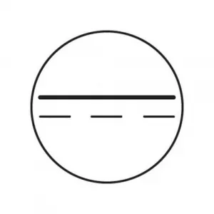 Accuform LSCE144 1/2" Electrical Symbol "Direct Current"