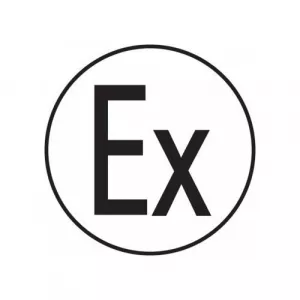 Accuform LSCE152 1/2" Electrical Symbol "Explosion Protection"