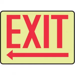 Accuform MADC533GP Safety Sign "Exit" Left Arrow Below