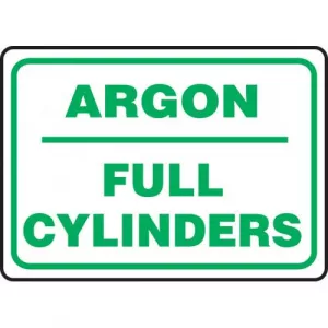 Accuform MCPG534XP Accu-Shield Sign "Argon Full Cylinders"