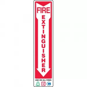 Accuform MFXG578XL Sign "ABC Fire Extinguisher" & Down Arrow