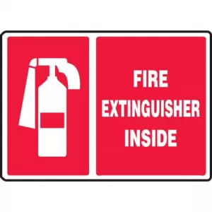 Accuform MFXG907XT Graphic Sign "Fire Extinguisher Inside"