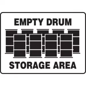 Accuform MHCM503XP Accu-Shield Sign "Empty Drum Storage Area"