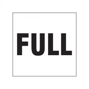 Accuform MHZW520EVP 6" x 6" Drum & Container Label "Full"