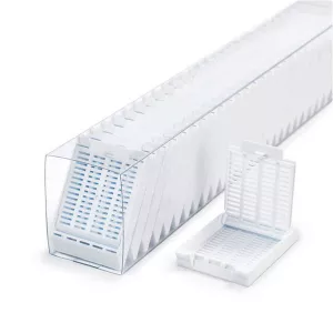 Azer Scientific ES3015-W Hinged Tissue Cassette, Sleeved, White