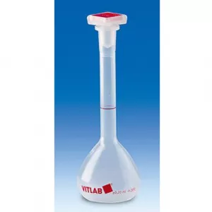 BrandTech 67295 VITLAB PMP Class B Volumetric Flask with NS Stopper