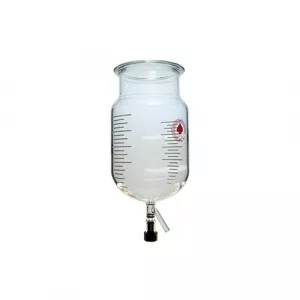 Duran 6447-02 Cylindrical Flask, Flange, 100mL, 60mm