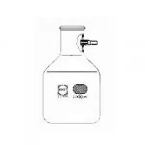 Duran 6989-121 Flask, Filtering, 10000mL, Plastic Coated