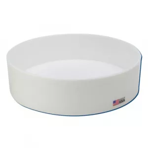 Dynalon 109804 12x3" High Density Polyethylene Round Tray