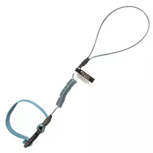 FallTech 5335A5 Hard Hat Tether, 2 lbs, ANSI Stretch-Coil with Web