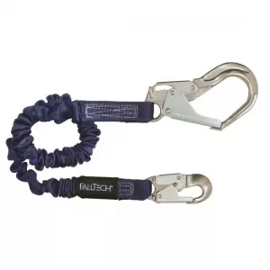 FallTech 82403A ElasTech Single Leg Lanyard with 1 Al Snap Hook