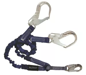 FallTech 8240Y3A ElasTech Y-Leg Lanyard with 1 Aluminum Snap Hook