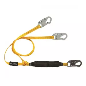 FallTech 8256LTY FT Basic Shock Absorbing Y-Leg Lanyard with Hooks